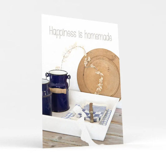 Happiness is homemade - Postkaart A6 formaat