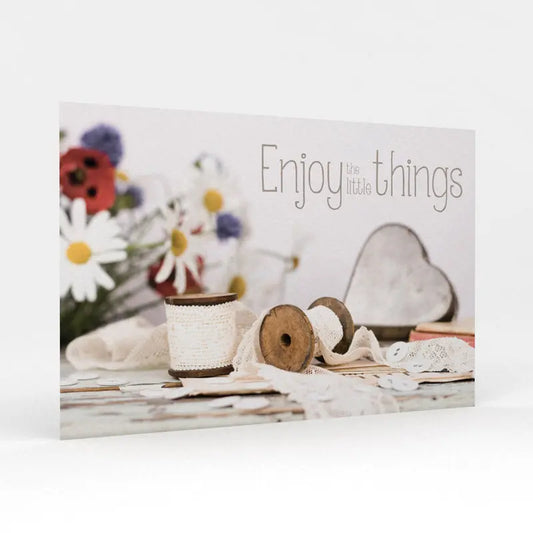 Postkaart Enjoy the little things - A6 formaat