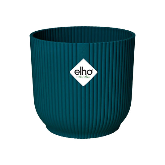 Pot elho Vibes Fold Round blauw - including wheels - D35 x H33 Everspring