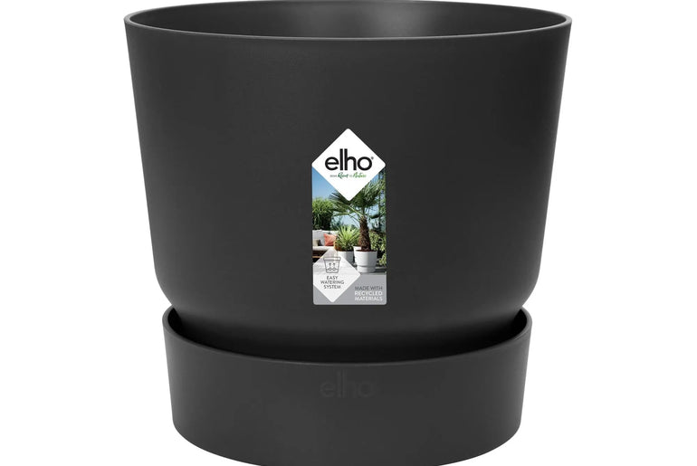 Pot elho Greenville Round zwart - D14 x H13 Everspring