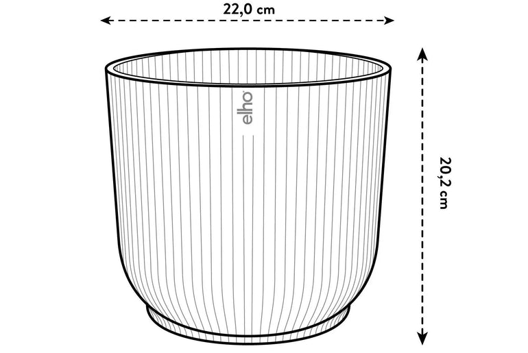 Pot elho Vibes Fold Round wit - D22 x H20 Everspring