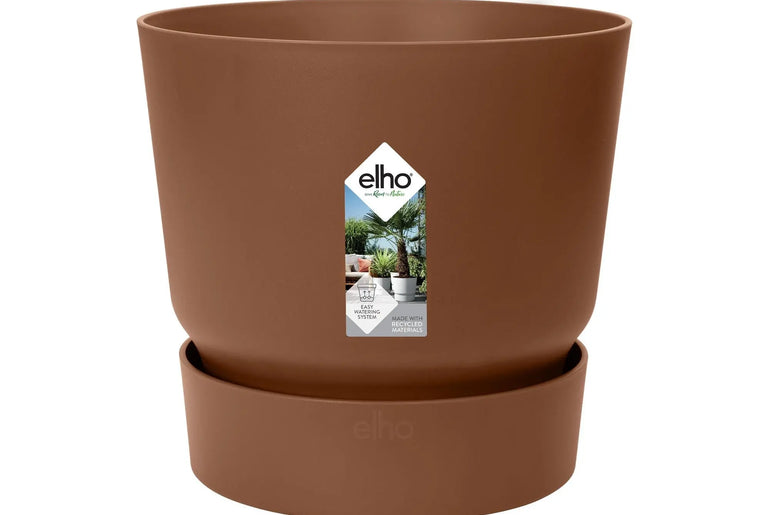 Pot elho Greenville Round bruin - D14 x H13 Everspring