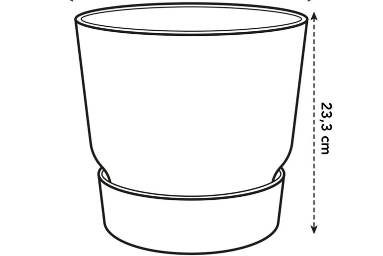 Pot elho Greenville Round groen D24