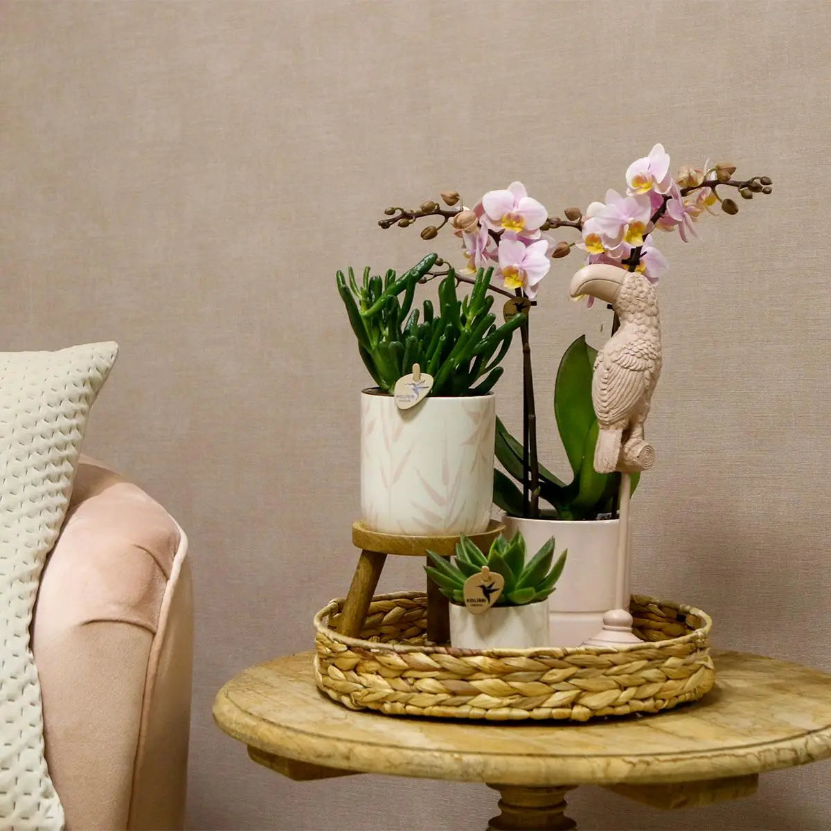 Kolibri Home | Leaf pot pink - Ø9cm Everspring