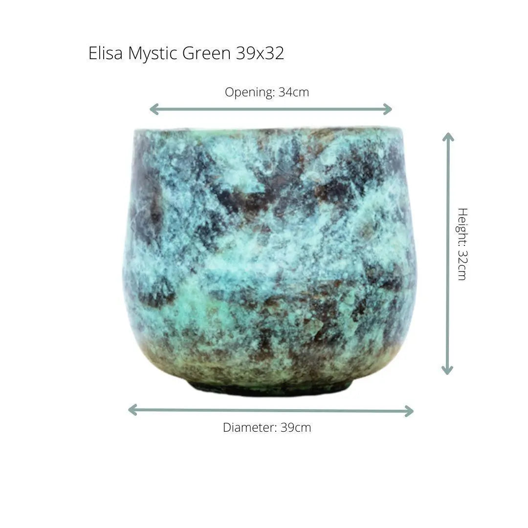 Pot Elisa Mystic Green D39